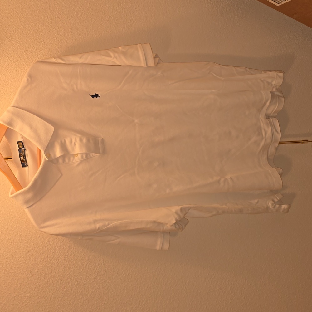 Men's Polo Ralph Lauren Polo shirt white size 2XB Soft material